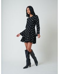 Nobody's Child - Polka Dot Long Sleeve Paris Mini Dress - Lyst