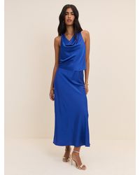 Nobody's Child - Electric Satin Slip Maxi Skirt - Lyst