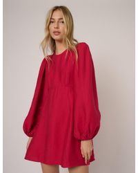 Nobody's Child - Balloon Sleeve Nicki Mini Dress - Lyst