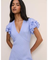 Nobody's Child - Frill Sleeve Layla Midi Dress - Lyst