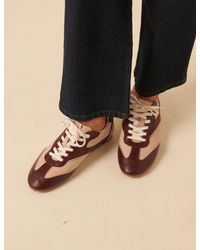 Nobody's Child - Burgundy And Leather Trainers - Lyst