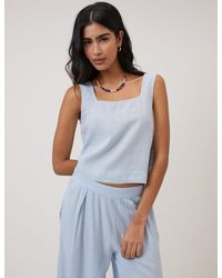 Nobody's Child - Light Linen-Blend Swing Top - Lyst