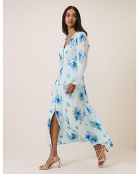 Nobody's Child - Floral Long Sleeve Luna Midi Dress - Lyst