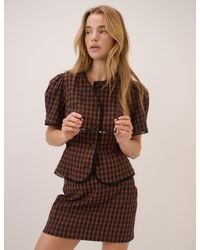 Nobody's Child - Gingham Tailored Mini Skirt - Lyst