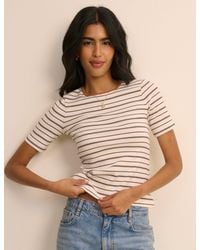 Nobody's Child - And Cream Striped T-Shirt - Lyst
