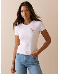 Nobody's Child - Embroidered Baby Tee - Lyst
