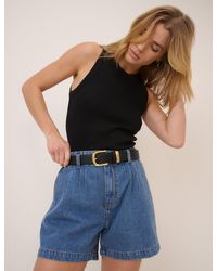 Nobody's Child - Mid Wash A-Line Denim Shorts - Lyst