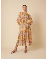 Nobody's Child - And Floral Aine Midi Dress - Lyst