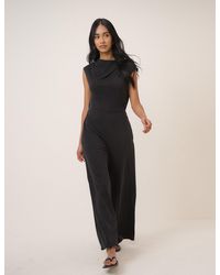 Nobody's Child - Boat Neck Jersey Sleeveless Jersey Jumpsuit - Lyst