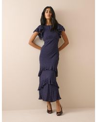 Nobody's Child - Polka Dot Ruffle Marley Maxi Dress - Lyst