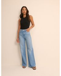 Nobody's Child - Light High Rise Soho Wide Leg Jeans - Lyst