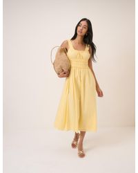 Nobody's Child - Butter Sleeveless Ariel Midi Dress - Lyst