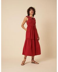 Nobody's Child - Ruched Collar Tiered Teresa Midi Dress - Lyst