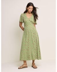 Nobody's Child - Floral Atlas Midi Dress - Lyst