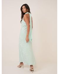 Nobody's Child - Mint Floral Jacquard Fifi Maxi Dress - Lyst