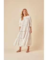 Nobody's Child - Broderie Anglaise Jiro Midi Dress - Lyst
