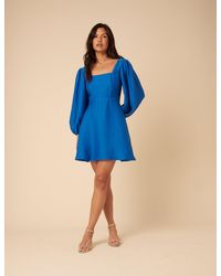 Nobody's Child - Balloon Sleeve Loredana Mini Dress - Lyst