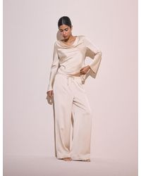 Nobody's Child - Satin Wide Leg Lyra Trousers - Lyst