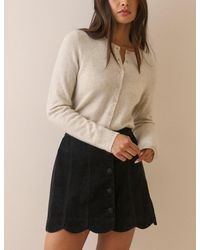 Nobody's Child - Cord Scallop Trim Mini Skirt - Lyst