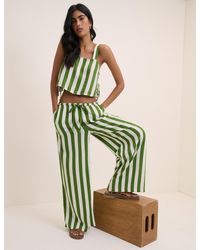 Nobody's Child - Striped Reese Wide Leg Trousers - Lyst