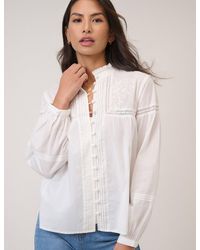 Nobody's Child - Floral Embroidered High Neck Blouse - Lyst
