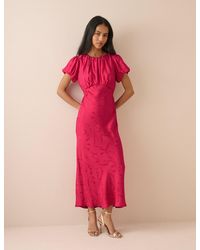Nobody's Child - Jacquard Floral Sicily Midi Dress - Lyst