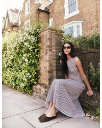 Nobody's Child - And Check Shirred Ronda Skirt - Lyst
