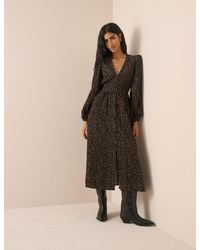 Nobody's Child - And Floral Shirred Cord Midi Dress - Lyst