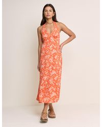 Nobody's Child - Floral Halterneck Lynette Midi Dress - Lyst