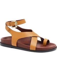 Free People - Anya Ankle Strap Toe Loop Sandal - Lyst