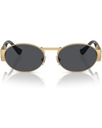 Versace - 56mm Oval Sunglasses - Lyst