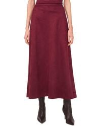 Vince Camuto - Faux Suede A-Line Maxi Skirt - Lyst