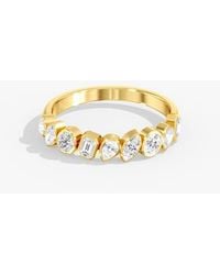 Everlee - Multi Shape Bezel Lab Diamond Band - Lyst