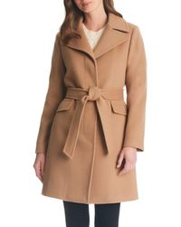 Kate Spade - Belted Wool Blend Coat - Lyst