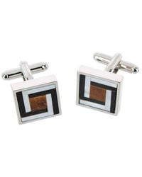Trafalgar - Dallas Square Joint Stone Cufflinks - Lyst