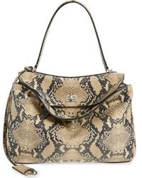 Balenciaga - Medium Rodeo Python Print Leather Top Handle Bag - Lyst