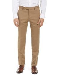 Zanella - Parker Flat Front Wool Dress Pants - Lyst