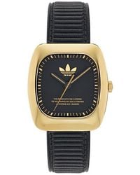 adidas - Retro Wave One Leather Strap Watch, 37Mm - Lyst