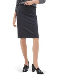 Theory - Trace Slim Fit Stretch Wool Skirt - Lyst