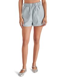 Steve Madden - Faux The Record Faux Leather Shorts - Lyst
