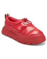 HUNTER - Madi Platform Puffer Slipper - Lyst