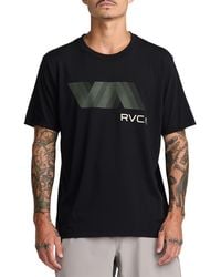 RVCA - Va Blur Performance Graphic T-Shirt - Lyst