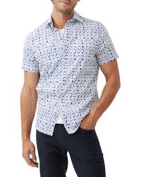 Rodd & Gunn - Mitchies Crossing Sports Fit Floral Short Sleeve Cotton Button-up Shirt - Lyst