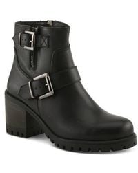 Spring Step - Acco Block Heel Bootie - Lyst