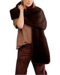 Free People - Snow Angel Faux Fur Scarf - Lyst