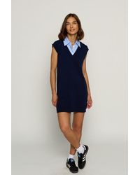 Central Park West - Sleeveless Twofer Dress - Lyst
