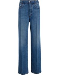 MERYLL ROGGE - Elastic Waist Straight Leg Jeans - Lyst