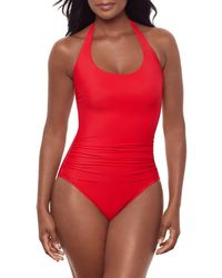 Miraclesuit - Rock Solid Utopia One-Piece Halter Swimsuit - Lyst