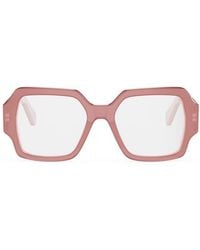 Celine - Triomphe 52Mm Square Reading Glasses - Lyst