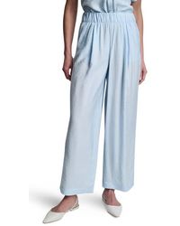 DKNY - Rumpled Voile Pull-On Pants - Lyst